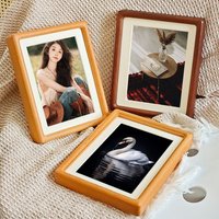 Solid Wood Mortise and Tenon Black Walnut Rounded Corner Picture Frame -10 inch Decorative Photo Frame for Home Decor