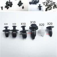 100PCS Mixed Auto Plastic Fastener Screw Rivet Clip For Mitsubishi Lancer x 10 9 Outlander 4 ASX Montero Colt Mazda 6 3 2 5 CX5