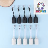 5Pcs E27 Lamp Holder Construction Socket Lamp Holder With Cable Construction Site Socket Renovation Socket Lighting Accessories