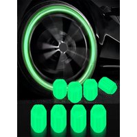 AliExpress NONE 4-20PCS Luminous Car Tire Valve Cap Fluorescent Night Glowing Decor Motorcycle Bike Wheel Nozzle Dustproof Tyre Valve Stem Caps