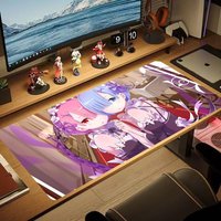 Re Zero Starting Life in Another World Emilia Rem Mouse Pad 90x40CM Non-Slip Gaming Mousepad Gamer E-Sports Mouse