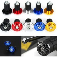 for 16-18mm Motorbike Handle 2Pcs CNC Motorcycle Handlebar Grips Bar End Cap Plugs Slider Aluminum