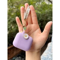 Case for AirPods 3/4 Earphone Soft Purple Pink Lovely Flower Wireless Earphone Cover for Airpods Pro/Pro2 Protective Case