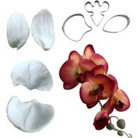 Phalaenopsis Amabilis Molds Silicone Cake Decorating Orchid Mould Gumpaste Sugar Paper Polymer Clay Craft Chocolate Cutters Tool