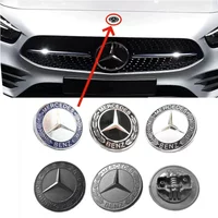 57mm car aluminum hood emblem front badge modification accessories suitable for Mercedes Benz AMG A B C E G W212 W213 W214