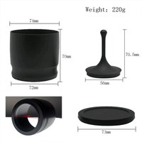 58mm Dosing Rings Press Aluminum Alloy Anti Flying Coffee Powder Picker Coffee Making Supplies For Baristas