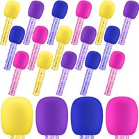 10pcs Microphone Candy Tubes Plastic Microphone Rock Candy Tube Karoke Party Disco Singer Stage Prop Birthday Party Favors
