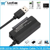 SATA to USB 3.0 Cable Adapter USB 3.0 to SATA Cable Support 7+15 22 Pin For 2.5 3.5 inche External HDD SSD Hard Disk Connector