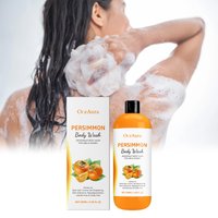 Persimmon Body Wash Gel Gentle Cleansing Moisturizing Skin Exfoliating Shower Gel Smooth Soft Body Odor Remover Bath Products