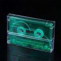 1Pc Cassette Tape Transparent Plastic Storage Box Audio Magnetic Recording Blank Tape Case Dustproof Box