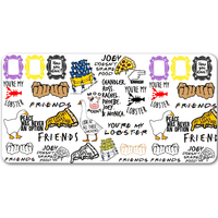 Class TV Show Friends Mouse Pad For Office Gaming And Keyboards Non-Slip Large Waterproof