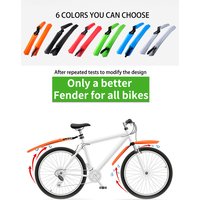 AliExpress West Biking WEST BIKING Bike Fenders Mudguard Quick Install Road Mountain Bicycle Cycling Tire Front/Rear Mudguards Fenders Set Splashboard