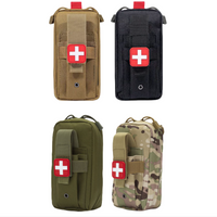 Outdoor Portable First Aid Kit Nylon Tactical Bag Storage Carrying Accessories Waist Bag Mini Hanging Bag