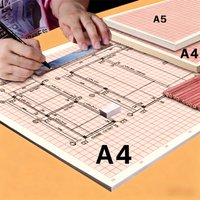 A4 Calculation Graph Logarithmic Standard Coordinate Paper Orange Grid K-line Drawing Paper Manuscript Drafting For Design