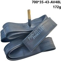 Bicycle inner tube 700 X 35-43c Road Bike Inner Tubes AV L48mm Butyl Rubber for 700x35c/38c/40c/42c/43c