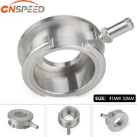 New Aluminium 41mm or 32mm Car Silver Radiator Filler Neck ID Billet Weld-On Radiator Hose Connector Filler Neck Flange Adapter