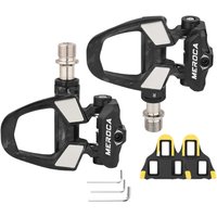 AliExpress NONE MEROCA carbon pedals 3 bearing Road Bike Clipless pedals carbon fiber pedals With Lock Plate Ultralight For Shimano SPD system