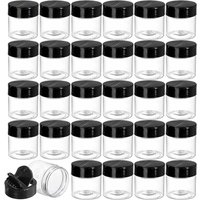 4oz Mini Plastic Seasoning Bottles Spice Jars with Black Flip Cap, Round Food safe Containers for Spice Powders Cosmetics Crafts