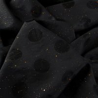 Black Foil Circle Jacquard Lyocell Nylon Fabric Soft Breathable Lightweight for Spring Summer Dress DIY Fabrics for Sewing