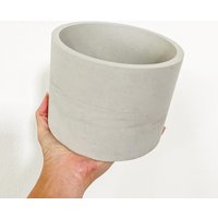 Large Concrete Flower Pot Silicone Molds DIY Terrazzo Planters Mold for Plaster Pot,15cm Storage Vessel Candle Cup Gypsum Molds