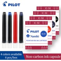 6 Teile/schachtel Japan Pilot Brunnen Stift Tinte Blase IC-50 Wasserdichte Tinte Nicht-kohlenstoff Tinte Gall für Smiley Gesicht 78g/88g Brunnen Stift