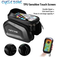 Bicycle Phone Bag Bike Top Front Tube Frame Bags Cycling Front Bag Touch Screen Road MTB Mountain Bike Phone Bags Accessories