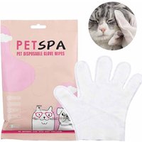 6pcs Pet Disposable Gloves Cat Dog Wipes No Rinse Washing Gloves Grooming Pet Cat Dog Ear Eye Cleaning Deodorizing Gloves Wipes