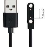 1/2pcs Universal 2Pin 4mm 7.62mm 4Pin Strong Magnetic Charge Cable USB Charging Line Cord Black White for Smart Watches