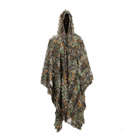 Men Women Kids Outdoor Ghillie Suit Camouflage Clothes Jungle Suit CS Training Leav