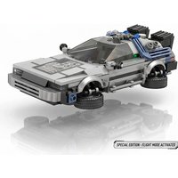 Classic Movie Racing Building Blocks MOC Assembly Model Time Machine Toy Back to the Future Creative Gift for Boys