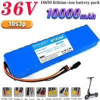 36V 10Ah 18650 10S3P 1000W Rechargeable Lithium Battery Modified 36V Electric Scooter Battery with BMS, SYP XT60 JST