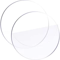 1pc 22cm/8.66inch Acrylic Cake Disc Round Cake Board For Cake Trimming Circle Clear Perspex Sheeting Ganaching Plate