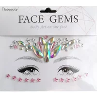Face Decoration Gems Jewels Shiny Face Stickers Rhinestones Sticker Festival Body Art Decorations Diamond Music Festival Tattoos