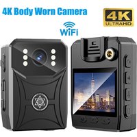 4K Mini Camera Outdoor Law Enforcement Recorder WIFI Camera With HD Screen Night Vision Police Bodycam Portable Body Camcorders