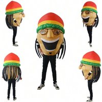 Adult Jamaican style inflatable clothing party festival funny costume stage performance props costumes