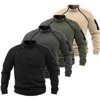 Men's Tactical Outdoor Fleece Jacket Clothes Warm Zippers Pullover Men Windproof Coat Thermal Hiking Sweatshirt