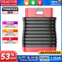 THINKCAR BD6 OBD2-Scanner, Bluetooth-Autodiagnosetool, komplettes System, Kfz-Auto-Scanner, Codeleser, 5 Rückzüge, kostenloses Scan-Tool