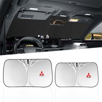 Car Windshield Sun Shade Visor UV Protection Shield Accessories For Mitsubishi 9 Ralliart X EX L200 Colt Outlander Pajero Lancer