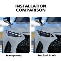 Premium High-Gloss Smoke Black TPU Headlight Protection Film for Lexus IS 2015-2026 Pre-Cut PPF Anti-Scratch Headlight Vinyl Kit