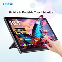10.1 inch Touch Portable Monitor 1920x1200 Screen IPS LCD 5-point Touchscreen Dual Speaker Type-C HDMI USB-C for Car Computer