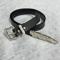 Minority Western-style Broken Sword Metal Carved Belt Versatile for Daily Wear with Jeans