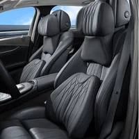 Car Lumbar Back Support Headrest Neck Pillow Memory Foam Lumbar Pillow Universal Soft Neck Pillows Cushion Car Supplies