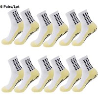 1 Pairs/6 Pairs Football Socks Mens Sports Socks Non-slip Silicone Bottom Soccer Socks Rugby Tennis Volleyball Womens yoga Socks