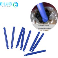 Dental Plastic Burs Intelligent Removal Caries Burs Deep Caries Treatment Bur for Low Speed Handpiece 8pcs