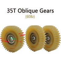 35Teeth 47.3x13mm Oblique Planetary Gears With 8mm Bearings E-bike Nylon Gear Set For Electric Bike 500W Hub Motor Helical Gears