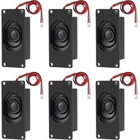 6 Stück Lautsprecher, 3 W, 8 Ohm, Mini-Lautsprecher, 8 Ohm, 3 W, Loundspeaker, Mikro-Lautsprecher mit JST-PH2.0-Schnittstelle, kompatibel für elektronische Projekte