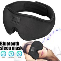 Bluetooth Sleeping Headphones 3D Wireless Music Eye Mask Bluetooth 5.2 Sleep Headset with Microphone Soft Adjustable Blindfold