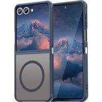 For Magsafe Magnetic Wireless Charging Shockproof Matte Phone Case for Samsung Galaxy Z Flip 7 Flip7 Hard PC Hybrid Armor Cover