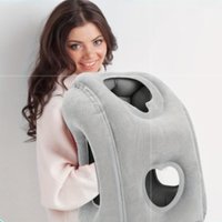 Oreiller de voyage gonflable avec Valve brevetée, Support de cou et de tête réglable, léger, Thanksgiving, cadeau de noël, 1 pièce