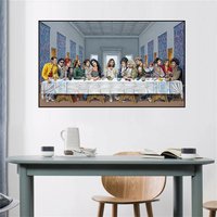 1pc frameless Famous Singer Stars Kurt Cobain Last Supper Canvas Painting Wall Art Picture Living Room Home Decoration Cuadros